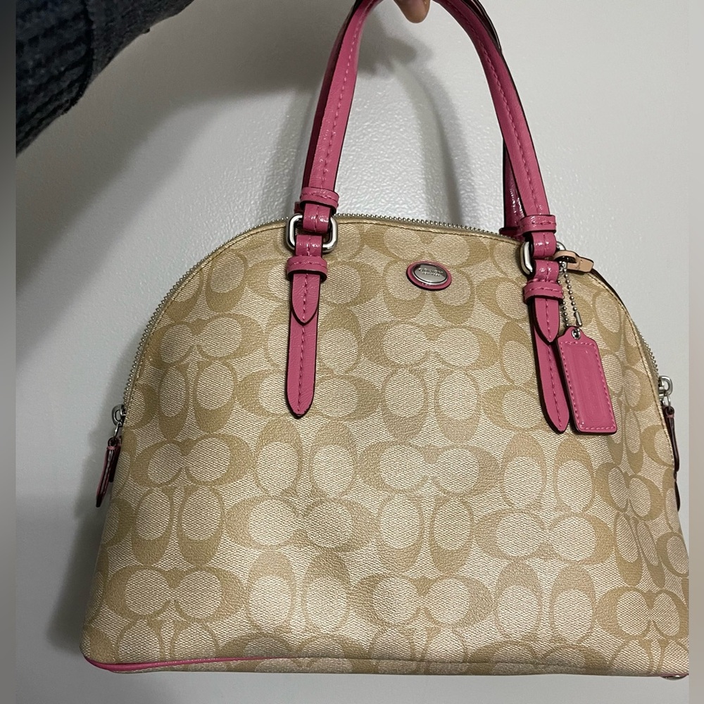 Coach Tan and Pink Women's Bag